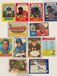 Mics. Football Card Lot Of Older Cards.  12 Cards Total.