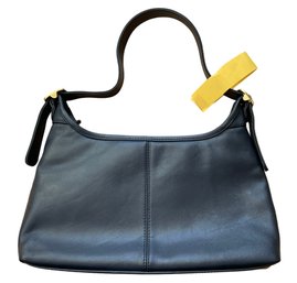 Giani Bernini Navy Leather Handbag