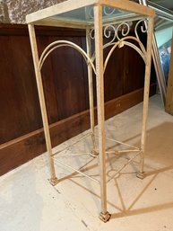 Wrought Iron Glass Top Table