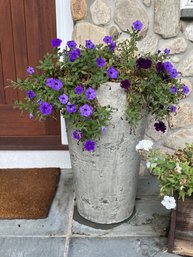 PAIR Cement Garden Planters