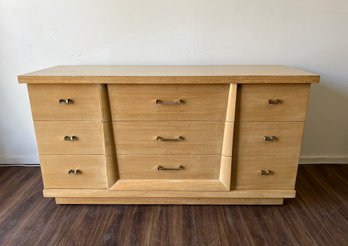 Mid Century Modern Blonde Dresser