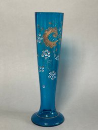 A Gorgeous Enamel Flower Vintage Vase
