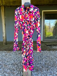 Diane Von Furstenburg Colorful Dress Size 12