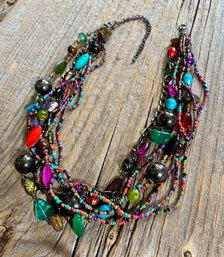 Multi Strand Beaded Necklace