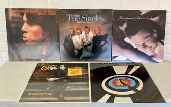 Lot Of Five Records By George Thorogood, Billy Joel, ABBA, Steve Winwood & The Eagles