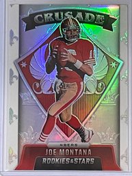 2021 Panini Rookies And Stars Joe Montana Crusade Silver Prizm Card #CR-11