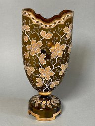 A Vintage Enamel Flower Vase