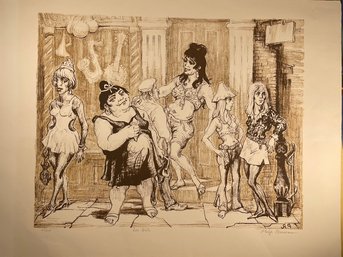 Philip Reisman ' The Girls ' 103/225 Hand Pencil Signed