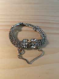 Stunning Vintage Glitzy Bracelet With Chain