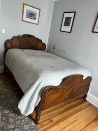 Art Nouveau Style Full Size Bed Frame & Bed Set