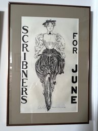 Scribner's For June, 1895, Signed By Artist Charles Dana Gibson,