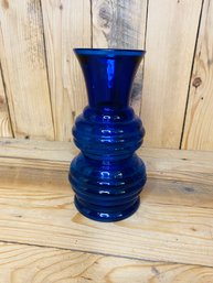 USA Cobalt Blue Deco Vase