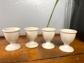 Set Of 4 Porcelain Small Egg Cups