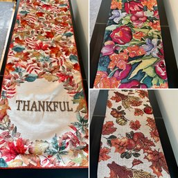 Three Autumnal Table Runners