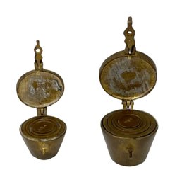 Two Antique Apothecary Weight Sets