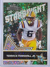 2021 Wild Card Terrace Marshall Jr. Alumination Starbright White Sparkle Holo Lux Card #SB-26 Numbered 55/125