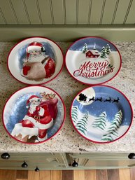 St Nicholas Square Appetizer Plates- Set Of 4