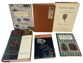 A Collection Of Six Hardcover Books On Collecting Netsuke (B)