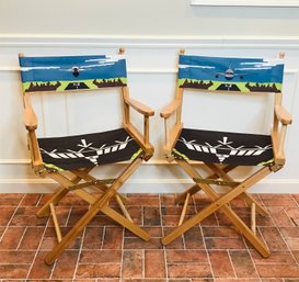 Pair Of Air Force And United Airlines Directors Chairs