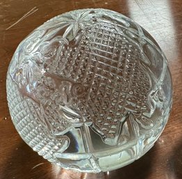 Beautiful Waterford Crystal World Globe Paperweight