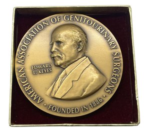 Edward L. Keyes Bronze Medallion 'American Association Of Genitourinary Surgeons'