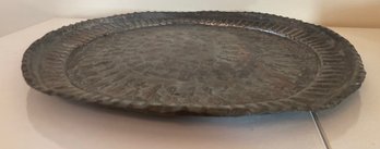 Bronze/copper/metal Flower Platter