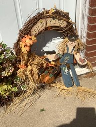 Pair Of Fall Wreathes