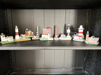 Lot Of 10 Miniature Lighthouses