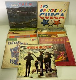 Eleven Chilean Vinyl Records Including Lo Mejor De Chile