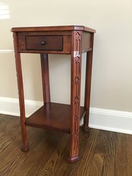 Butler Specialty Company Accent Table, Cherry Veneer With Olive Ash Burl Inlay