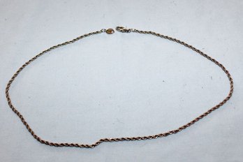 14k White Gold Serpentine Necklace