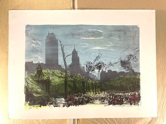 Luciano Guarnieri  Lithograph 3/100  - Large - 20'x 28'' Inches - New York