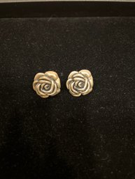 Sterling Silver 'ROSE' Earrings
