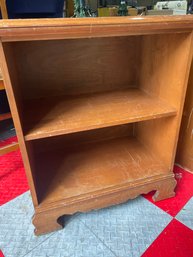 Medium Colored Wood Bookshelf, 2 Shelf