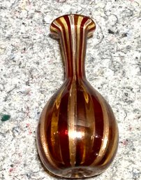 Blown Venetian Glass Trumpet Neck Vase Pontil Mark