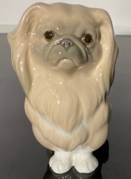 Lladro Dog Figurine, Glazed, Adorable.