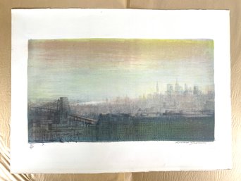 Luciano Guarnieri  Lithograph 3/100  - Large - 20'x 28'' Inches - New York