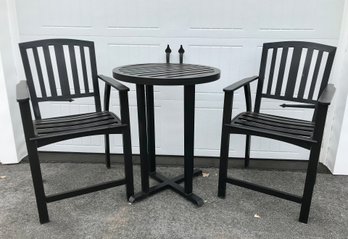 3 Piece Hightop  Metal Bistro Set