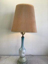 Gorgeous Mid Century Spotted Glass Table Lamp