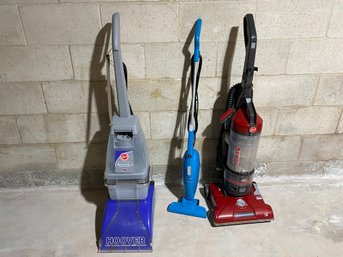 Hoover Wind Tunnel Vacuum & Hoover Steam Vac Deep Cleaner & Bissel Featherweight