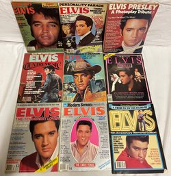 Nine Elvis Presley Magazines