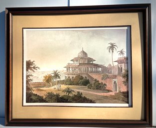 The Chalees Satoon By Thomas Daniell- Framed And Matted Print