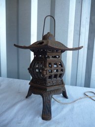 Cast Iron Pagoda Style Lamp