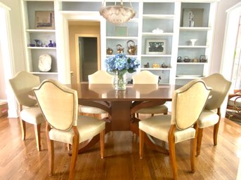 Beautful Oval Bausman Dining Table & 6 Milling Road Chairs