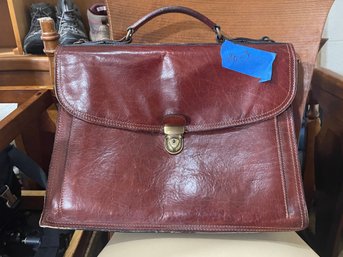 Italian Leather Work Bag Briefcase