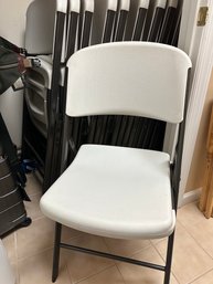 Group Of 12 Lifetime Folding Chairs