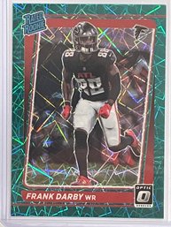 2021 Panini Donruss Optic Frank Darby Green Velocity Prizm Rated Rookie Card #290