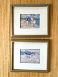 Set Of (2) Seashore Scene Framed Prints By R. Tolan