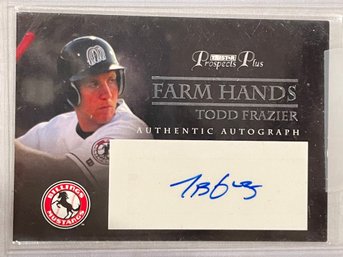 2007 Tristar Prospects Plus Farm Hands Todd Frazier Autographed Card #FH-TF