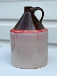 Vintage Two Tone Stoneware Whiskey Jug - Farm Kitchen - Stoneware Crock - Farmhouse - Whiskey Jug